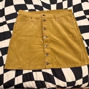 Arizona Jean Company Mustard Corduroy Skirt